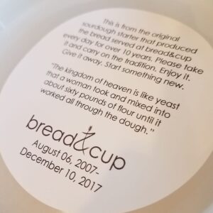 The Original b&c Sourdough Starter